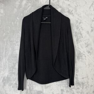 H&M Cardigan Womens Size XS Black Open Front